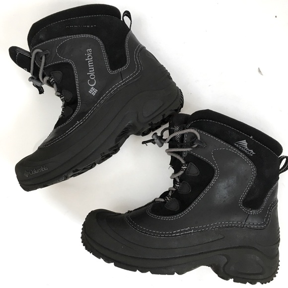 Columbia Youth Arctic Trip Omni Heat 200 Gram Black Waterproof Winter Snow Boots - Picture 1 of 15